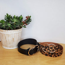 Load image into Gallery viewer, Double Buckle Belt - Leopard
