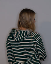 Load image into Gallery viewer, Line it up Spruce &amp; Grey Doublehood sweatshirt

